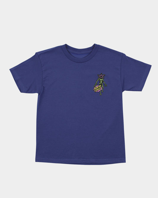 Stranger Things Demogorgon Dot Youth T-shirt Cobalt