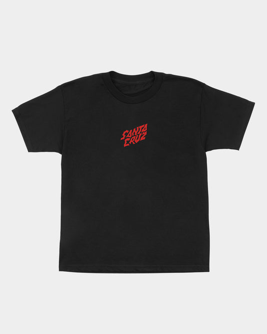 Stranger Things Screaming Lights Youth T-shirt Black