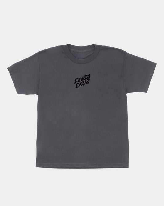 Stranger Things Screaming Lights Youth T-shirt Charcoal