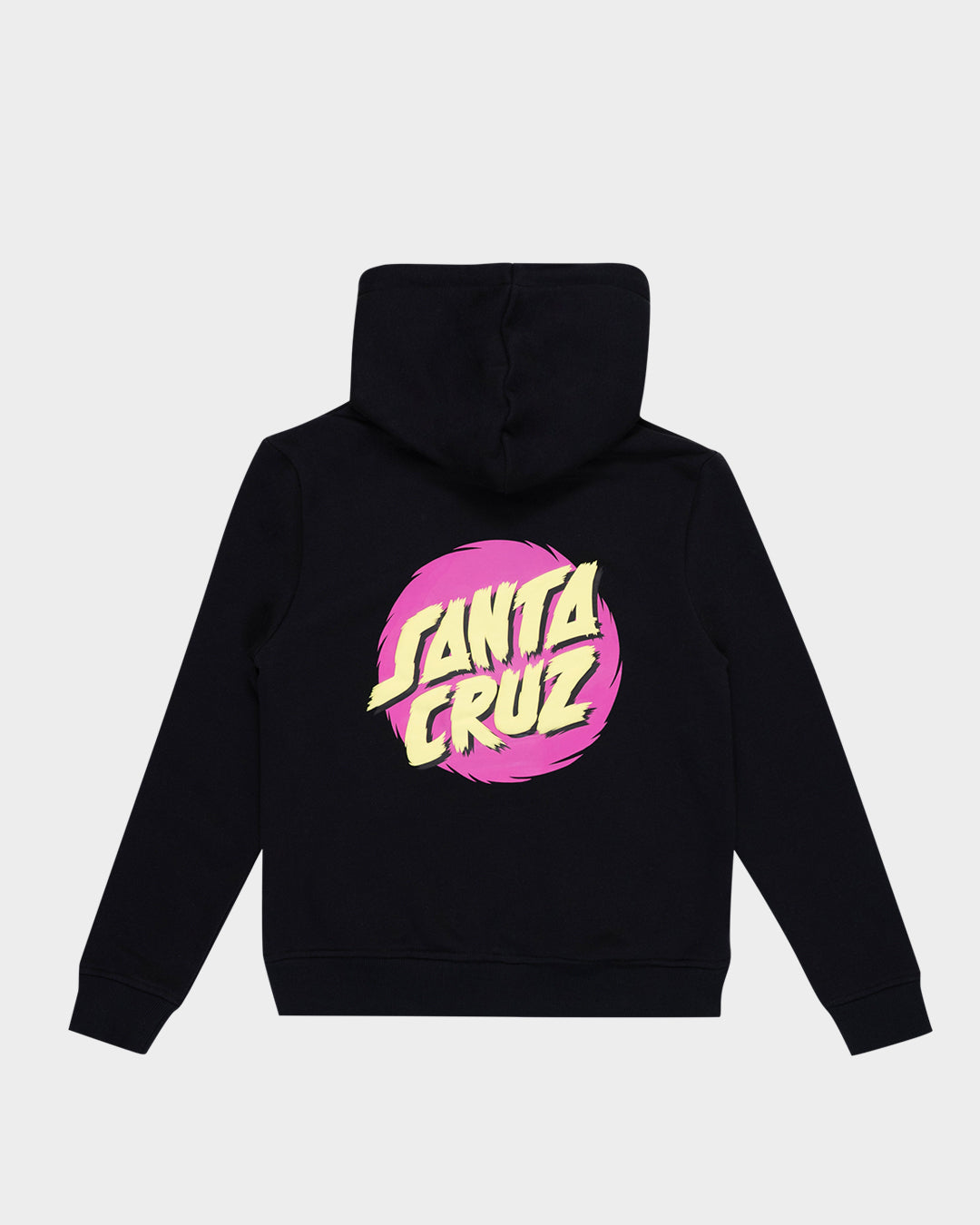 Style Dot Girls Pullover Hoodie Off Black