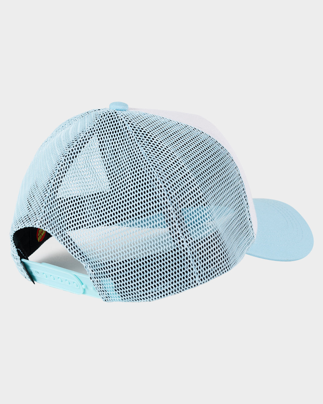 Checker Heart Dot Girls Trucker Hat Aqua