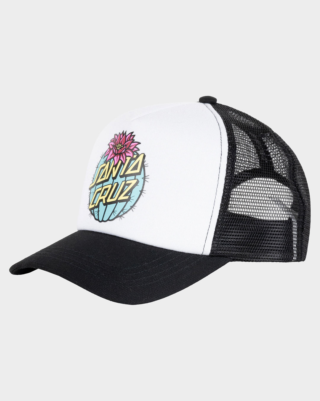 Cactus Dot Girls Trucker Cap Black
