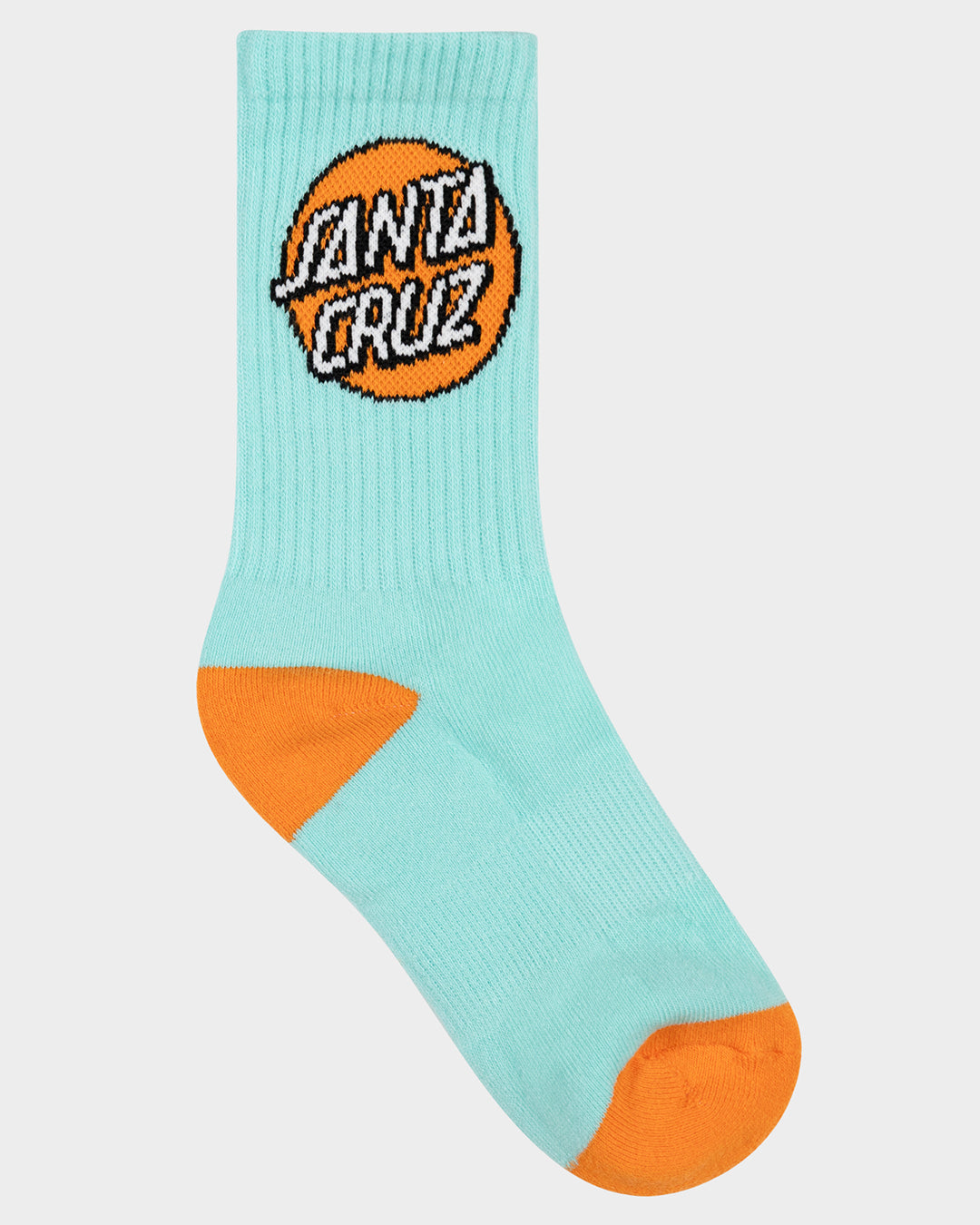 Other Dot Girls Crew Socks 4 Pack Orange-lavender-wht-aqua