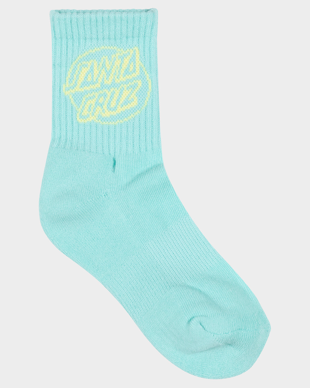 Oval Dot Girls Mid Socks 4 Pack Aqua-cream