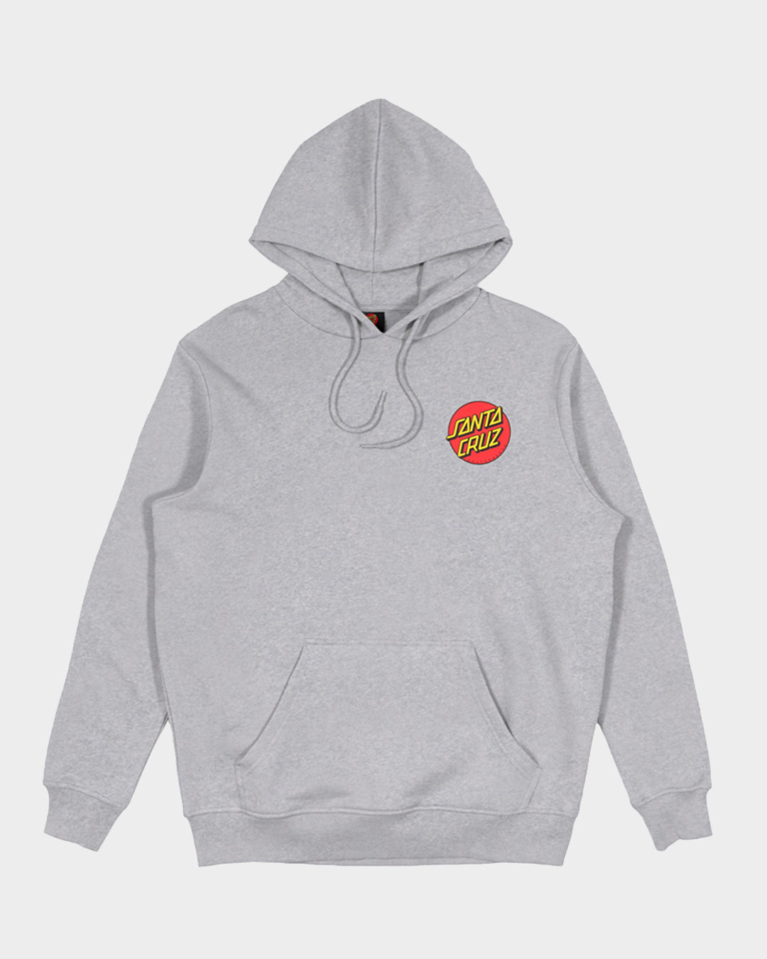 Classic Dot Chest Santa Cruz Men s Hoodie Grey Marle Santa Cruz Skateboards ANZ