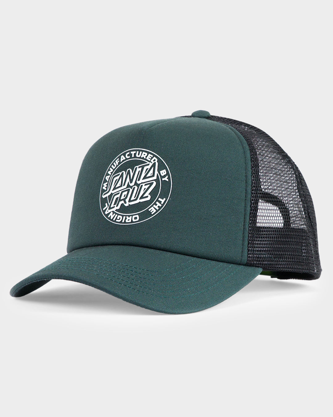 MFG Dot Men's Curved Snapback Trucker Cap Green