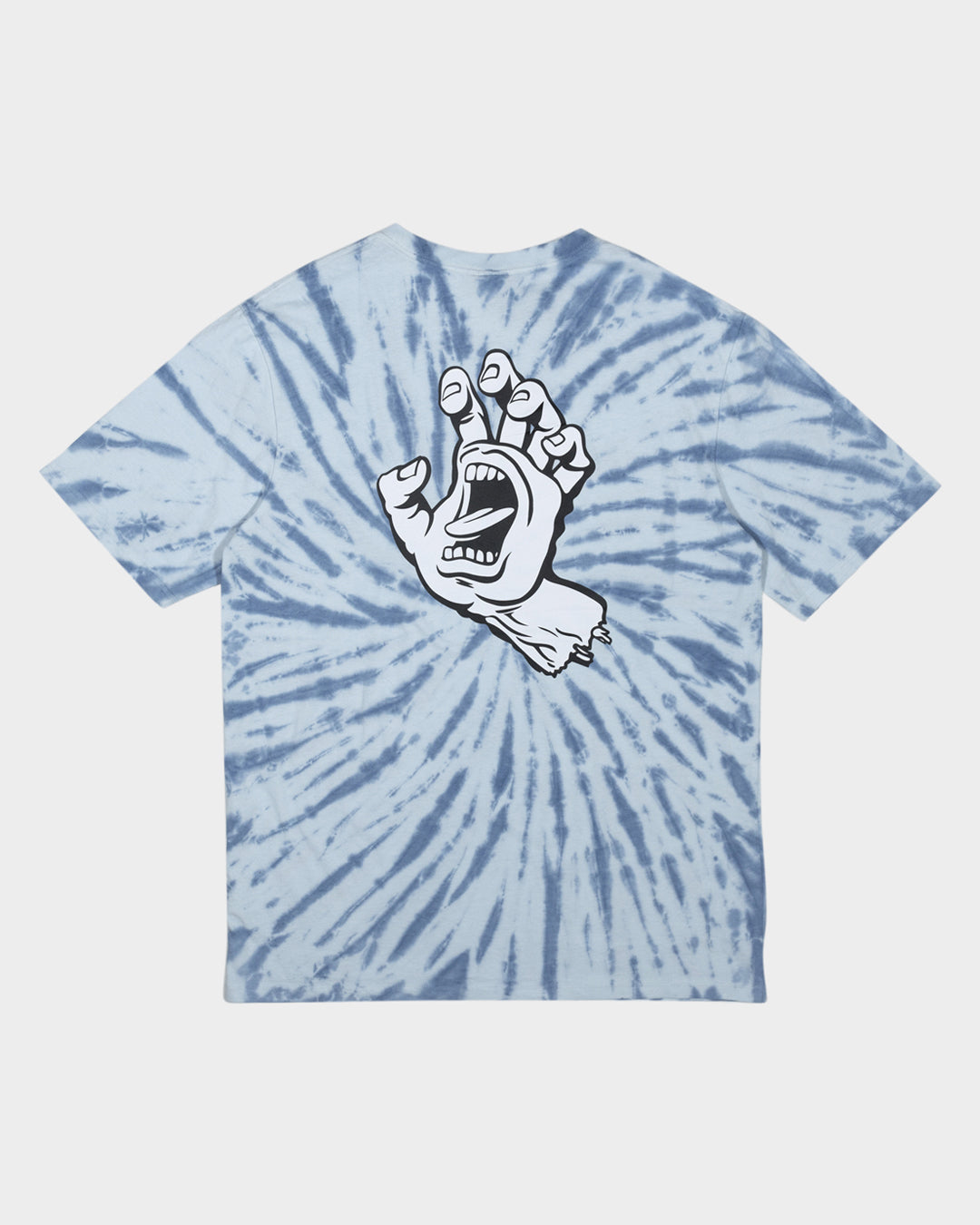 Screaming Hand Mono Men's T-Shirt Vintage Blue Tie Dye