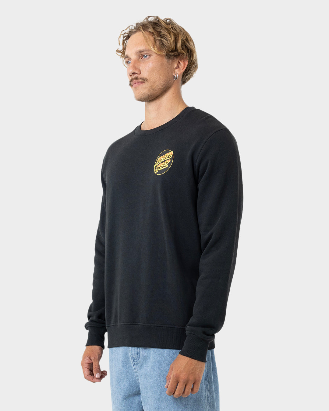 Kendall Wolf Dot Men's Sweater Off Black