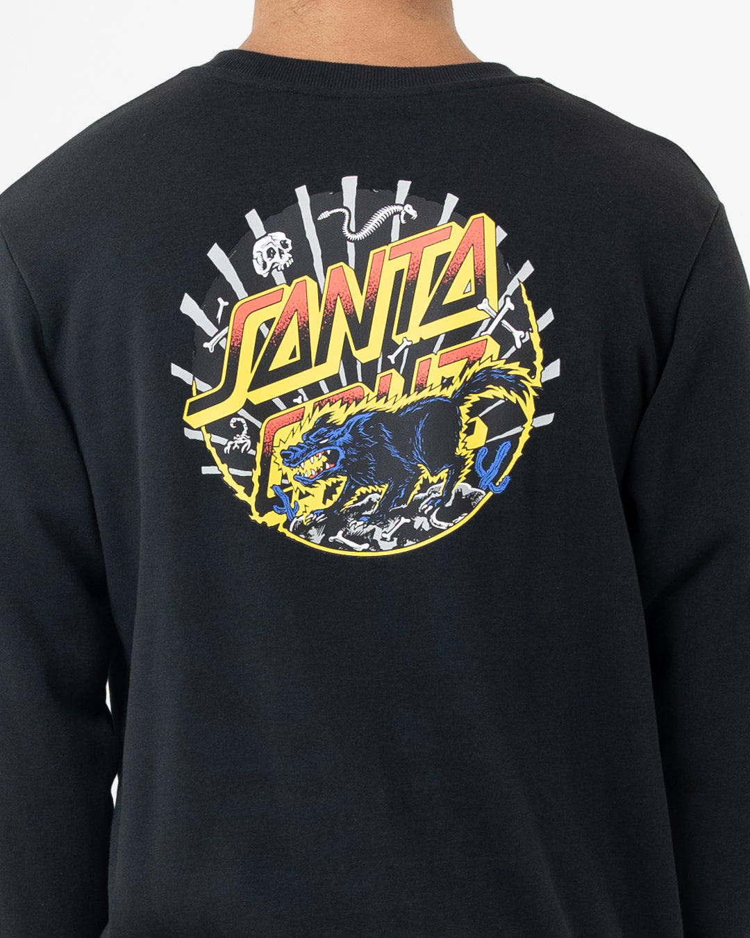 Kendall Wolf Dot Men's Sweater Off Black