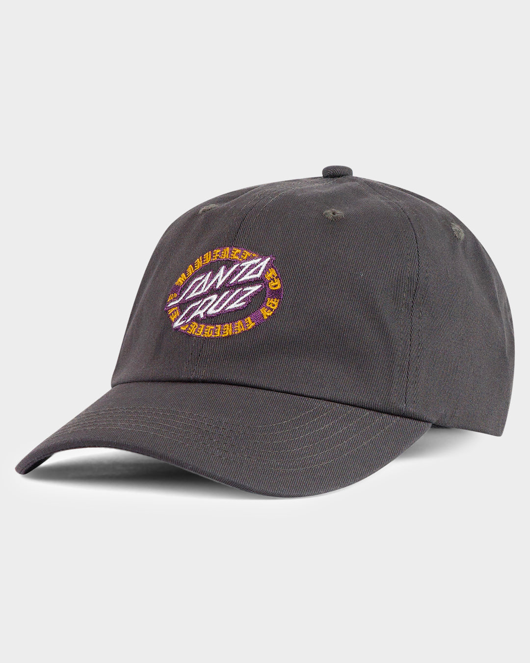 MFG Dot Oval Men's 6 Panel Unstructured Dad Cap Off Black