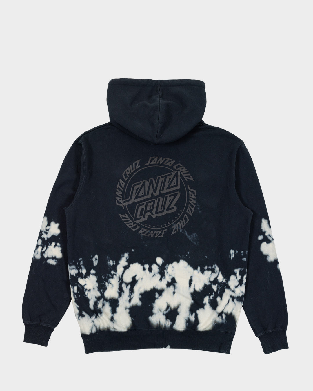Ringed Dot Men's Hoodie Black Tie Dye