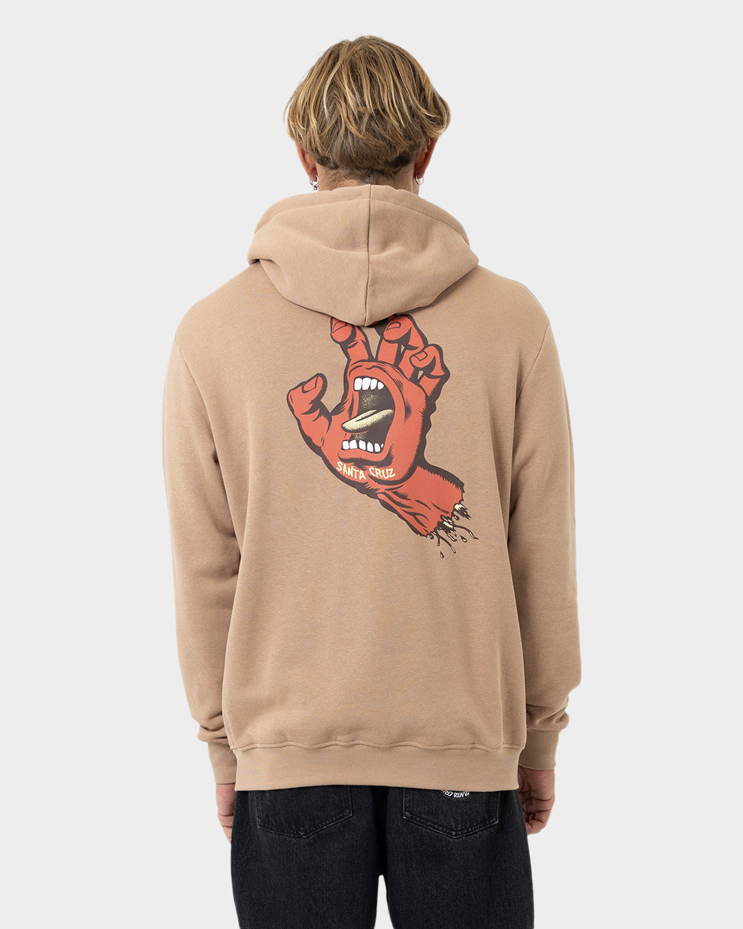 OS Opus Screaming Hand Men's Pullover Hoodie Taupe