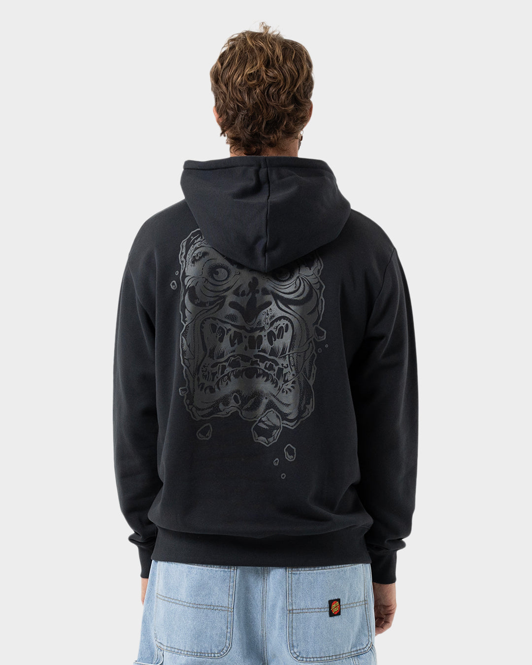 OS Roskopp Destruct Face Men's Pullover Hoodie Off Black