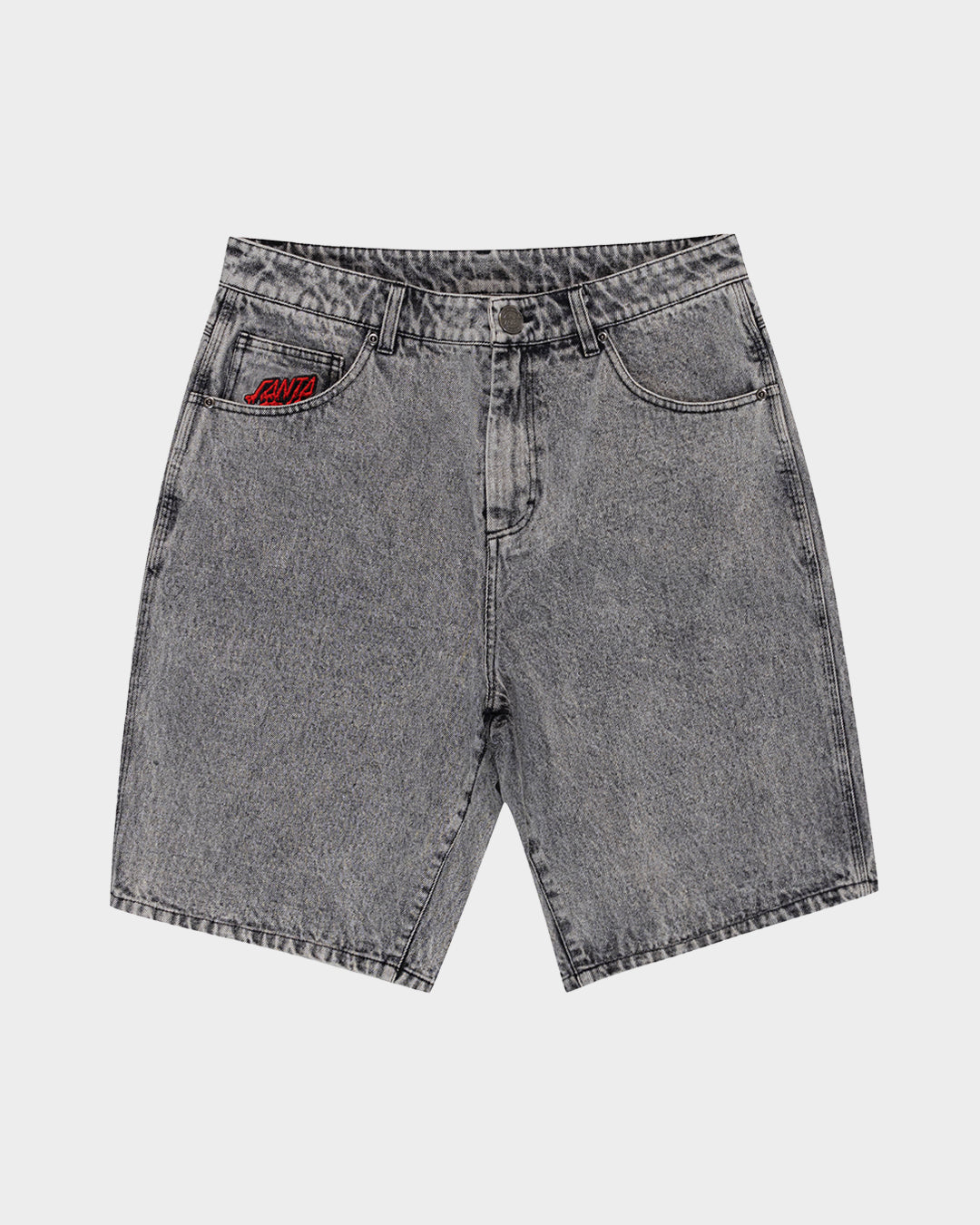 Bone Hand Evolved Men's Jean Shorts Washed Grey