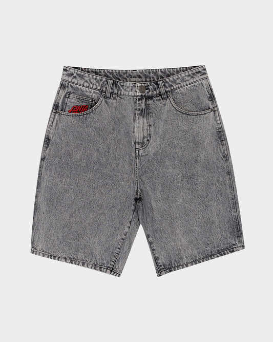 Bone Hand Evolved Men's Jean Shorts Washed Grey