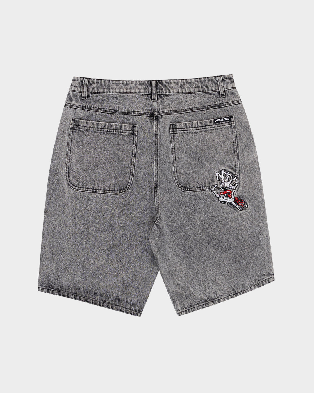 Bone Hand Evolved Men's Jean Shorts Washed Grey