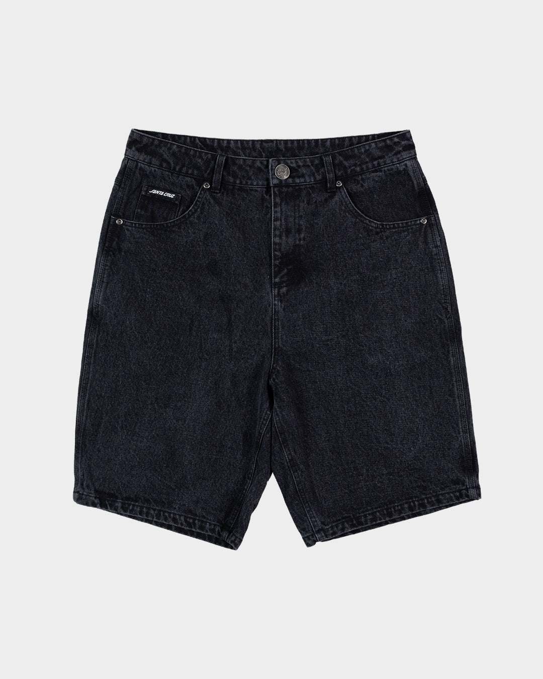 Dressen Roses Men's Jean Shorts Washed Black