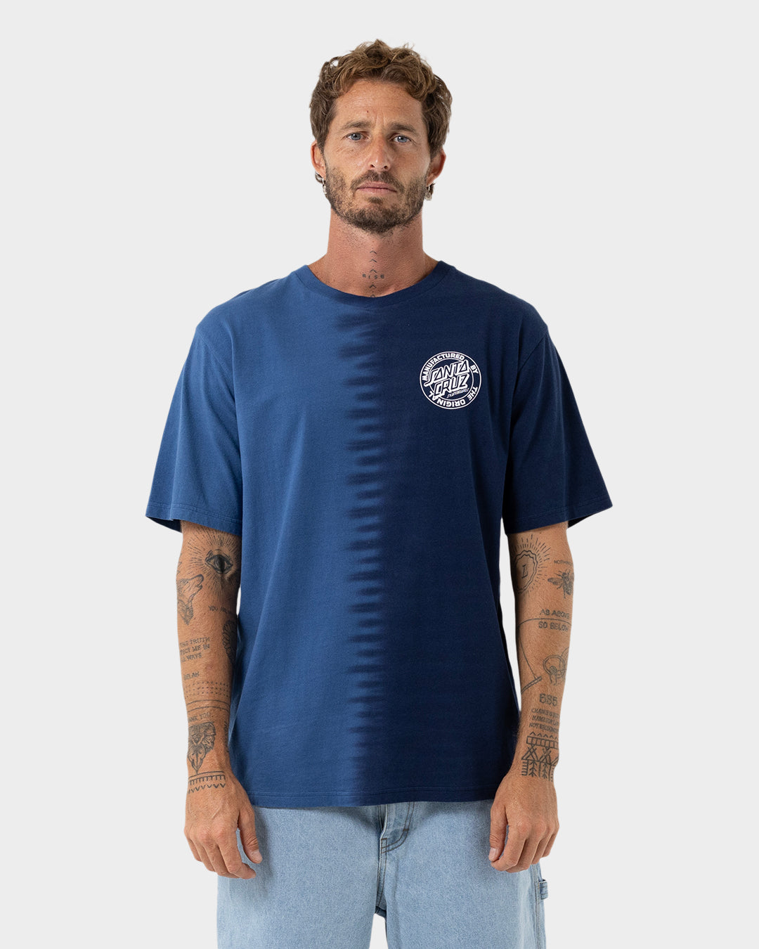 MFG Dot Men's T-shirt Blue Tie Dye