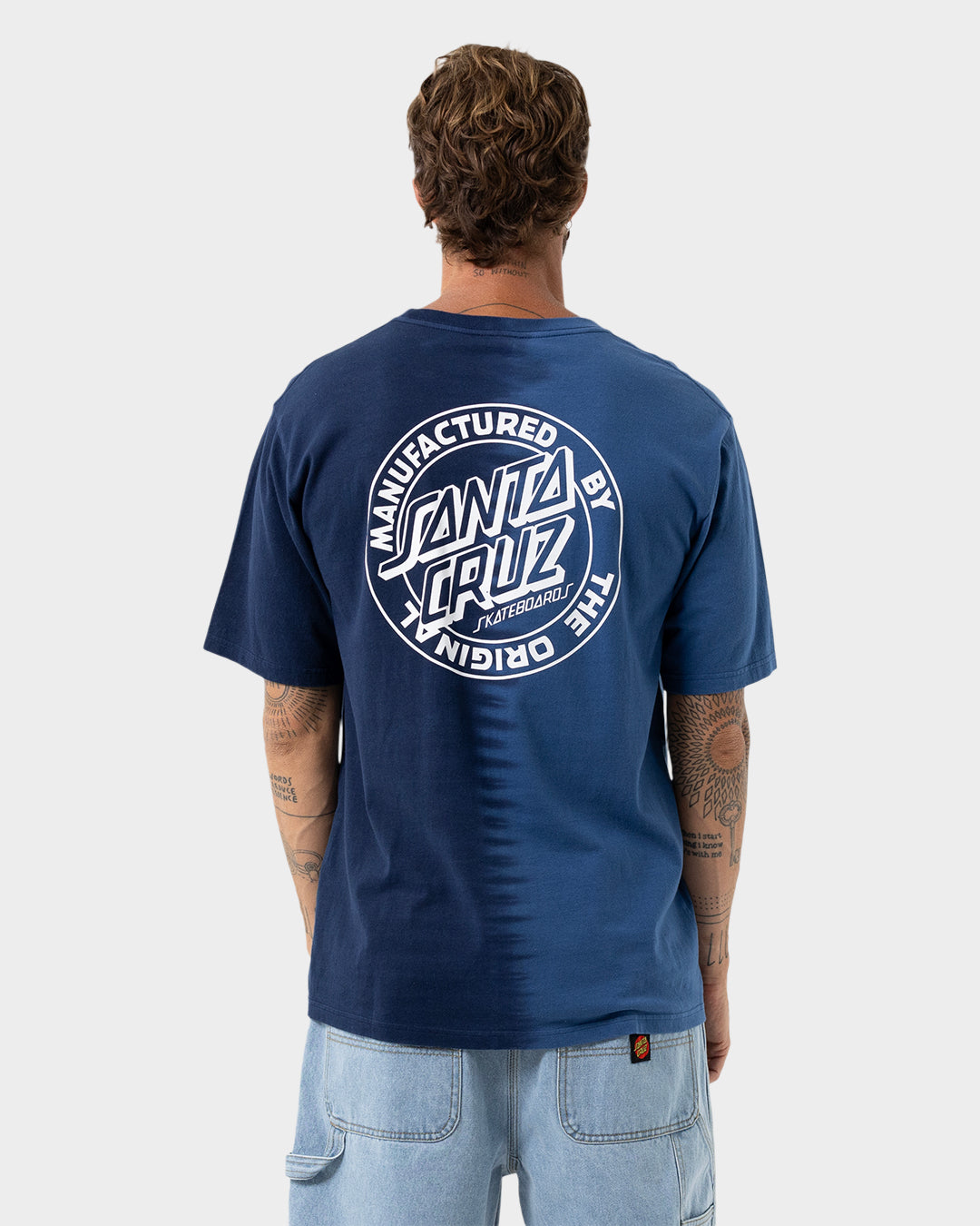 MFG Dot Men's T-shirt Blue Tie Dye