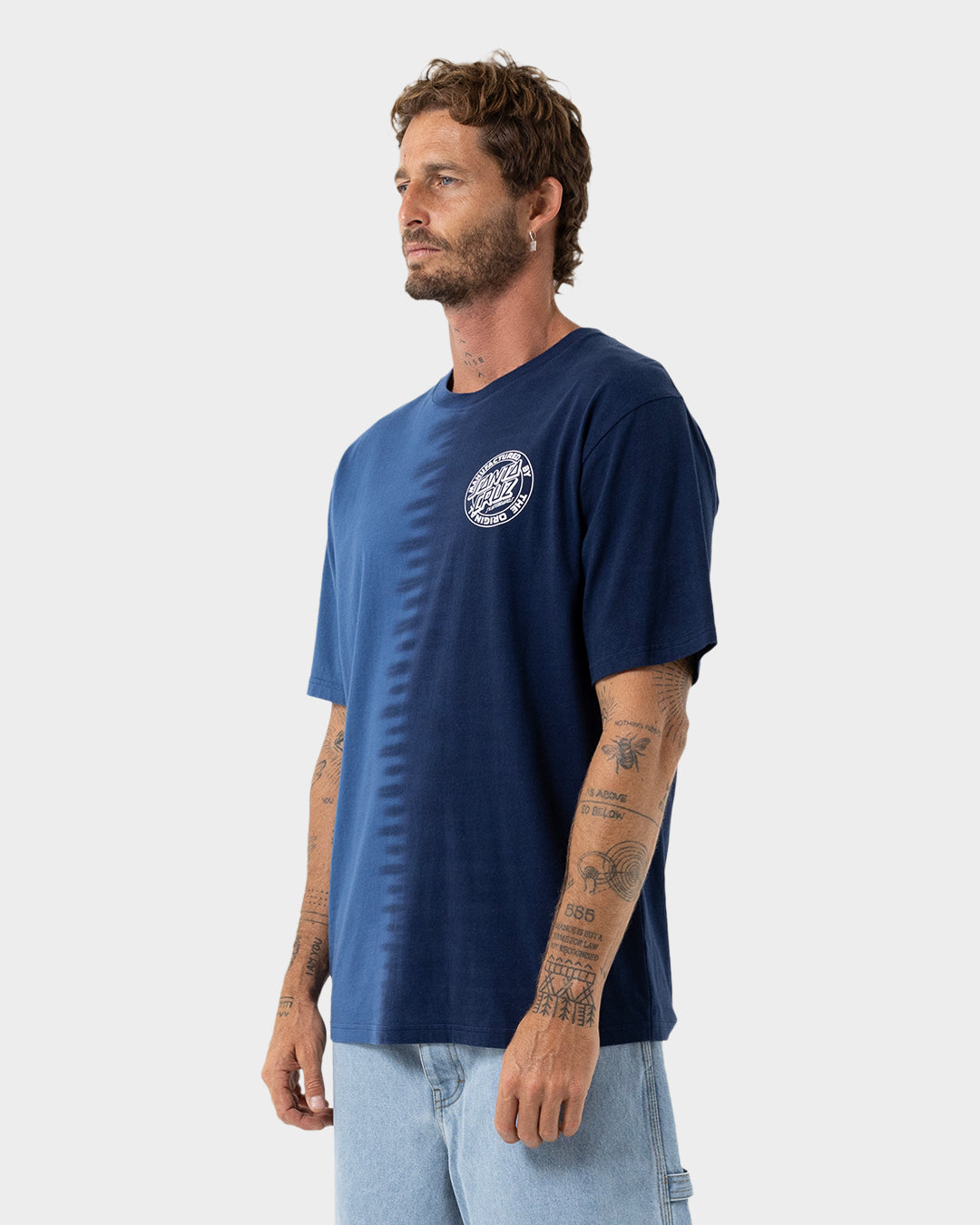 MFG Dot Men's T-shirt Blue Tie Dye