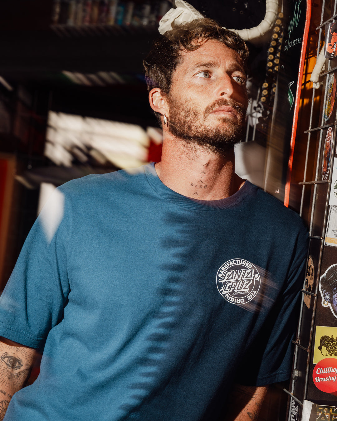 MFG Dot Men's T-shirt Blue Tie Dye