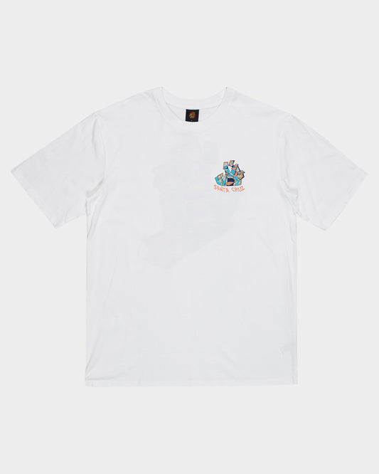 Screaming Scratched Hand Men's T-shirt White