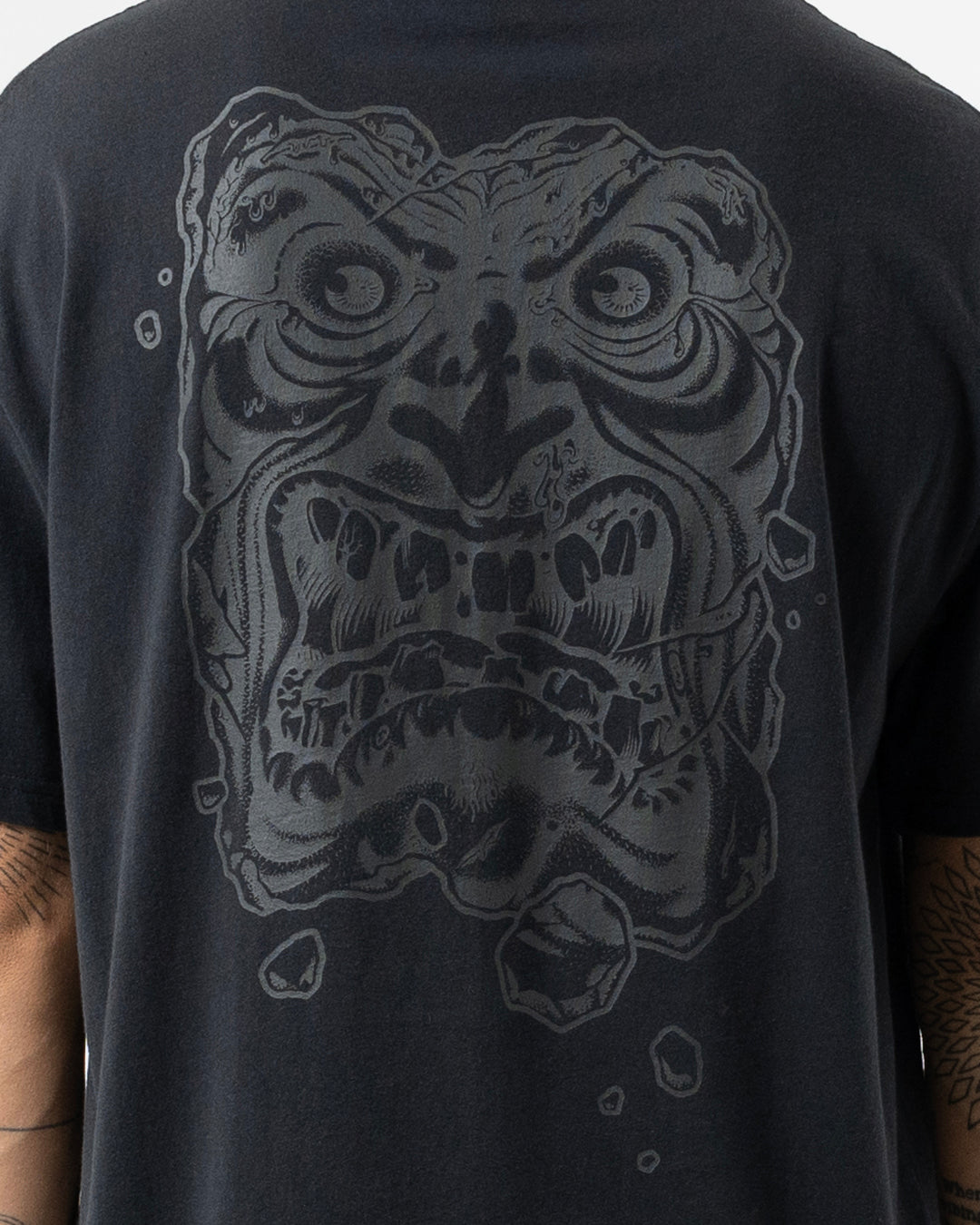 OS Roskopp Destruct Face Men's Box Fit T-shirt Off Black