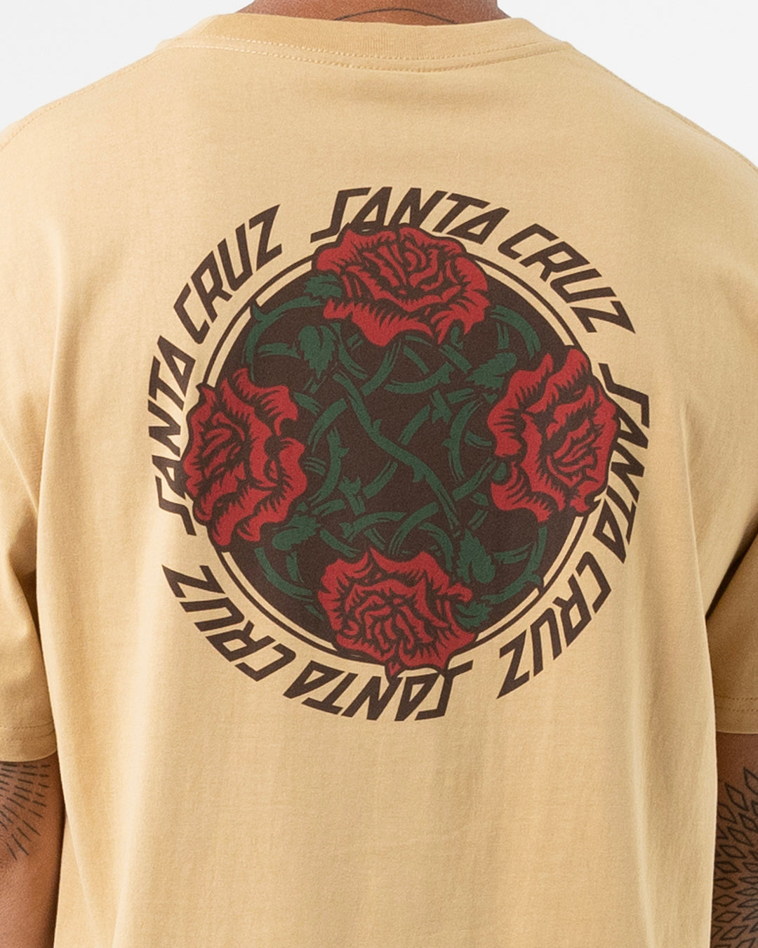 Dressen Roses Solo Men's Box Fit T-shirt Tan