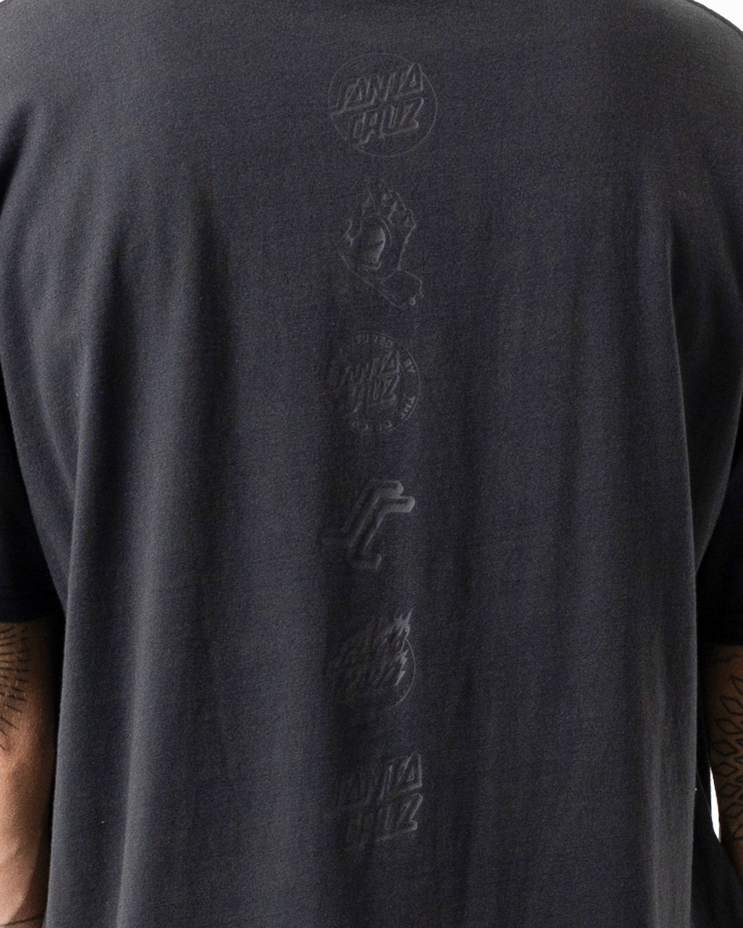 Multi Logo Descent Men's Box Fit T-shirt Off Black