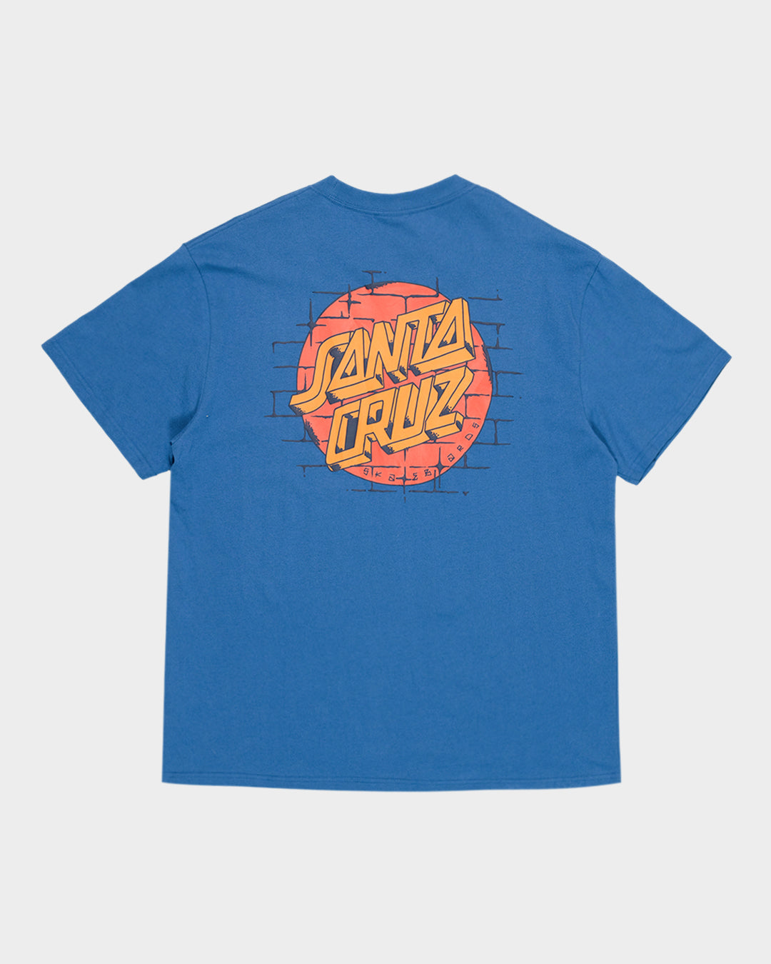 Scrawl Brick Dot Men's Box Fit T-shirt Blue