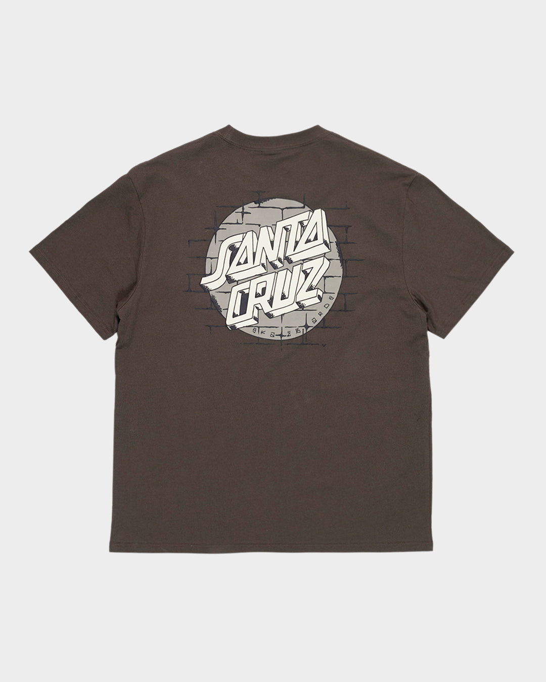 Scrawl Brick Dot Men's Box Fit T-shirt Brown