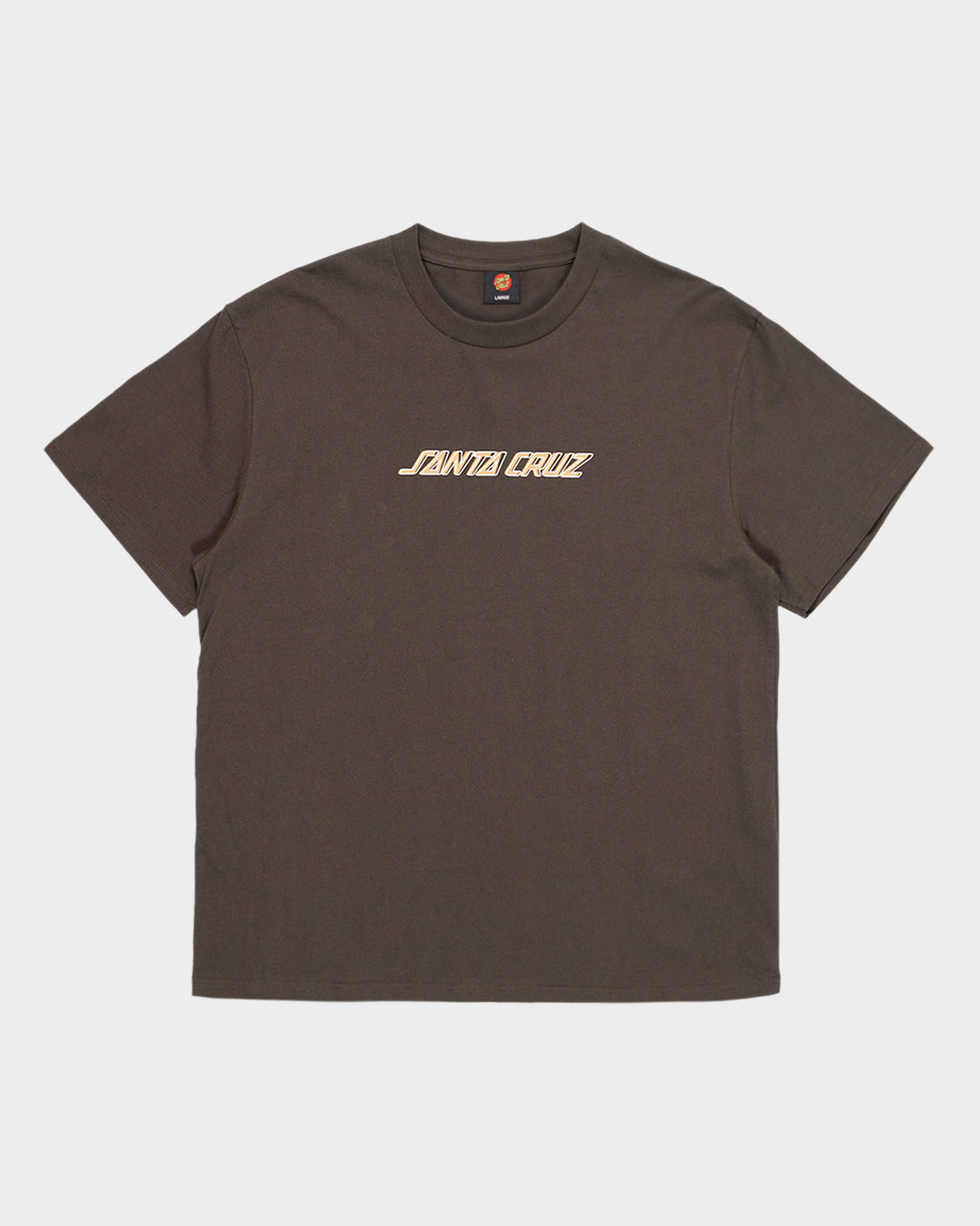 Off Set Strip Men's Box Fit T-shirt Brown