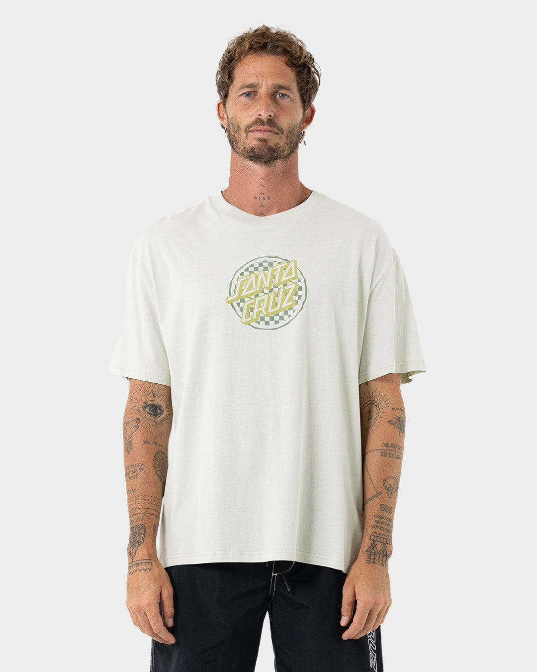 Breaker Check Opus Dot Men's Box Fit T-shirt Concrete