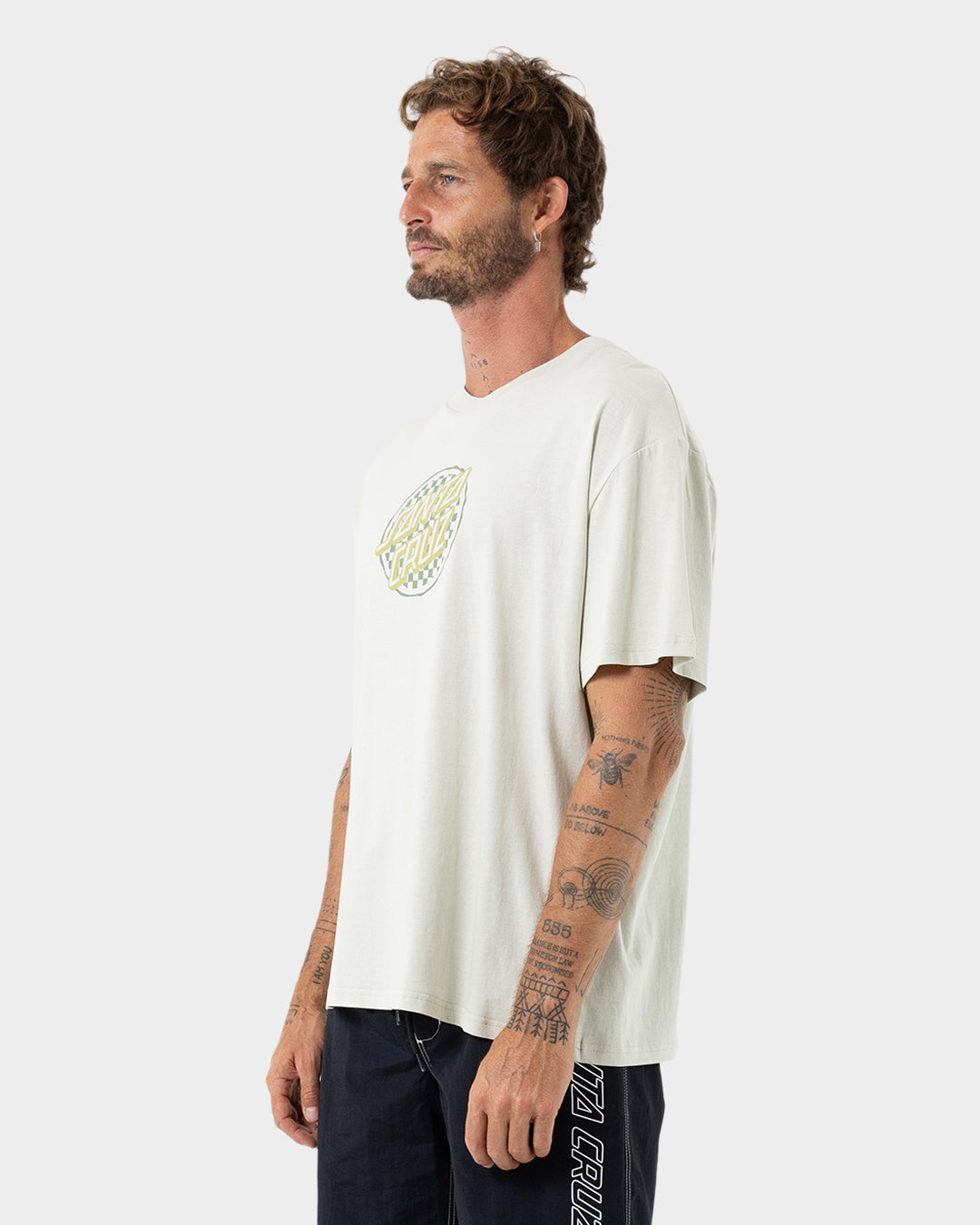 Breaker Check Opus Dot Men's Box Fit T-shirt Concrete