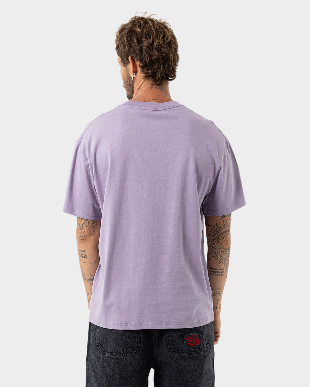 Breaker Check Opus Dot Men's Box Fit T-shirt Lavender