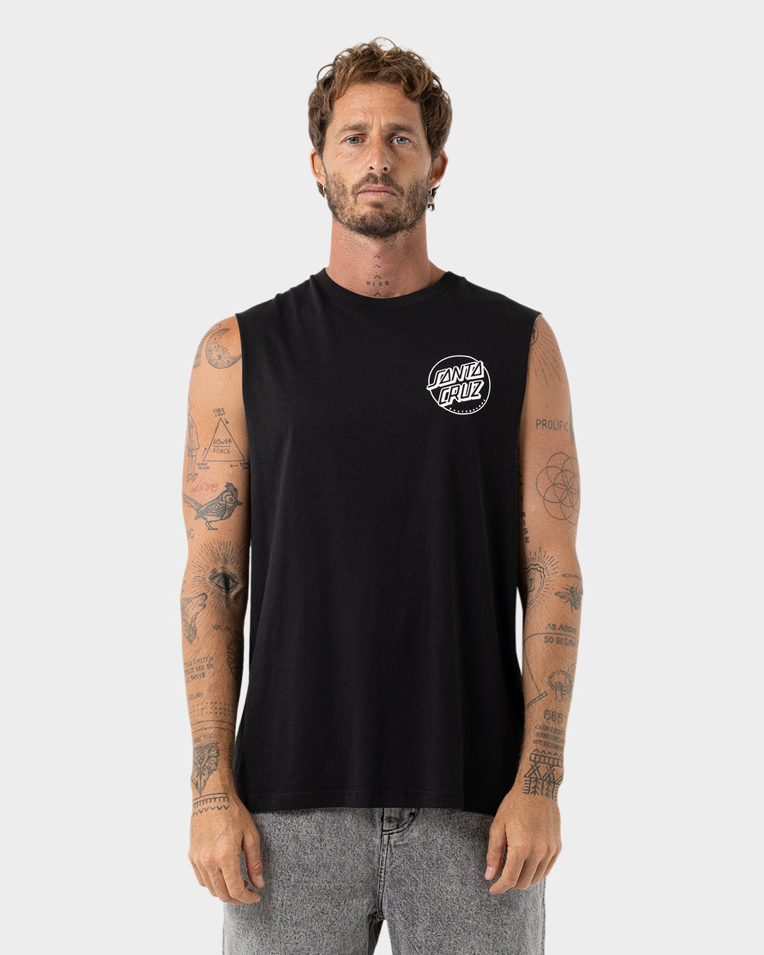 Descended Dots Men's Muscle T-shirt Black