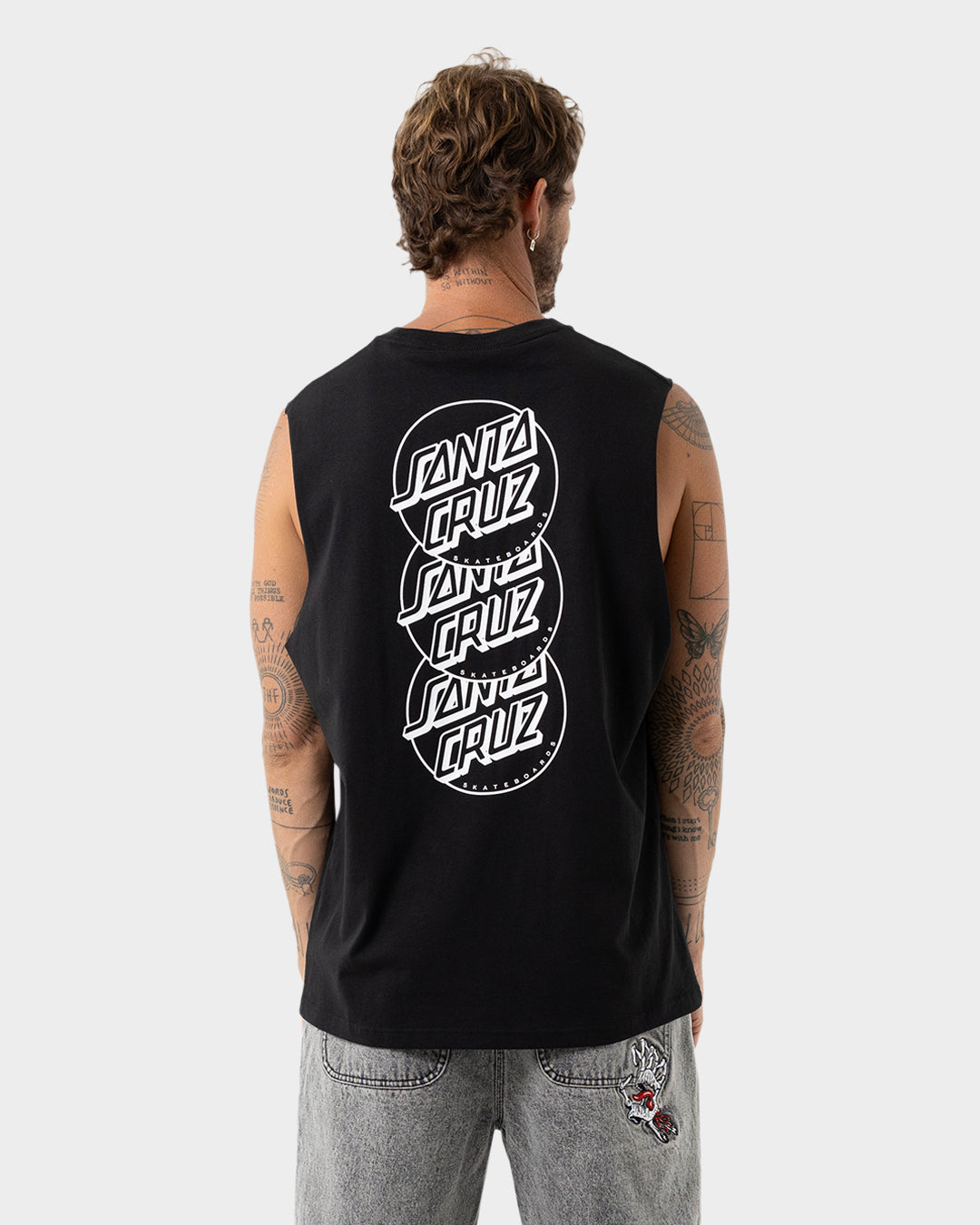 Descended Dots Men's Muscle T-shirt Black