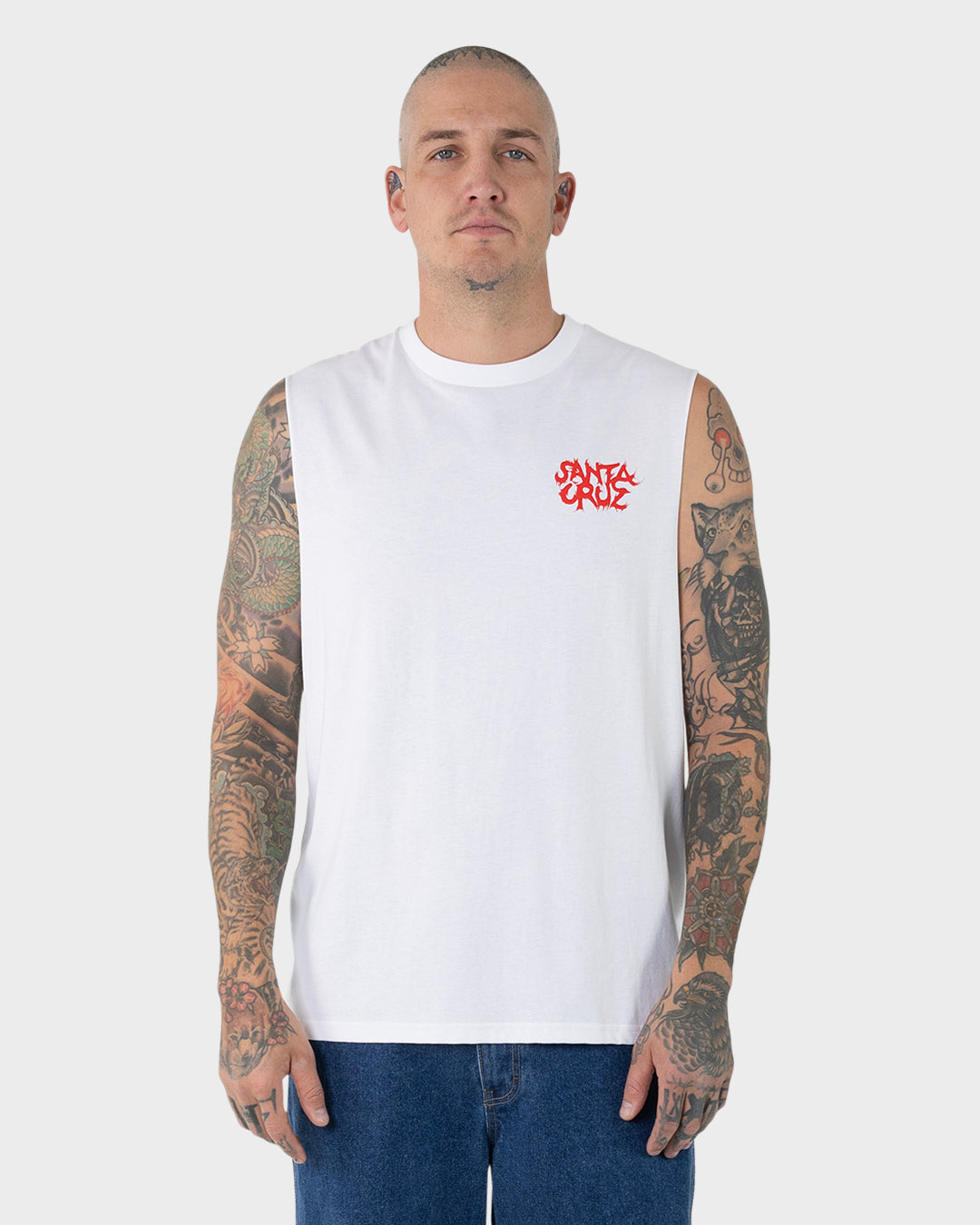 Knox Firepit Men's Muscle T-shirt White