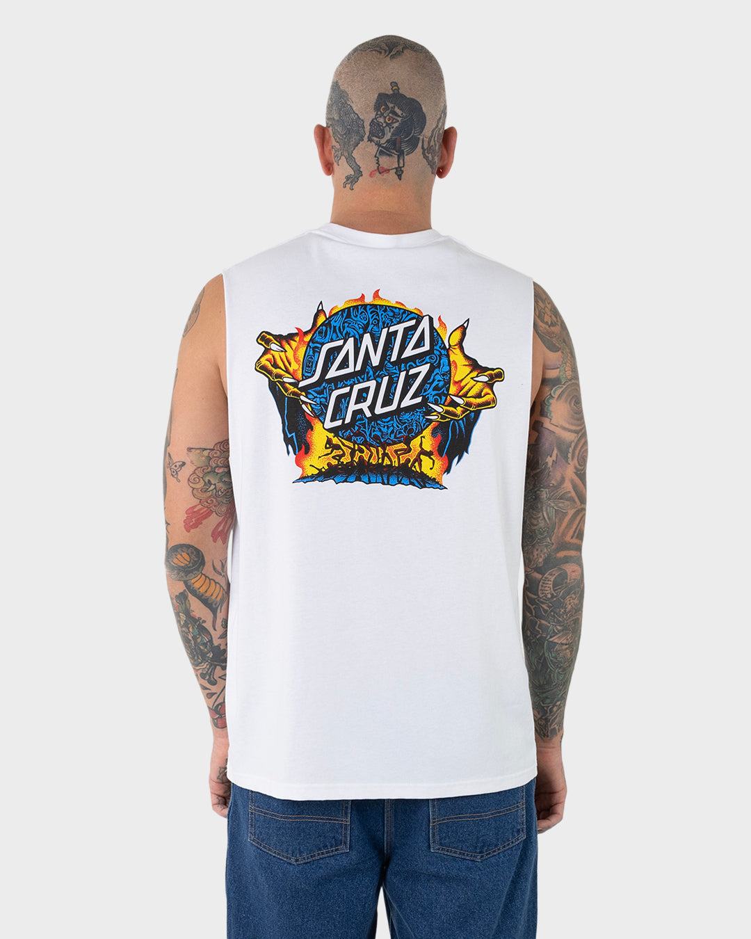 Knox Firepit Men's Muscle T-shirt White