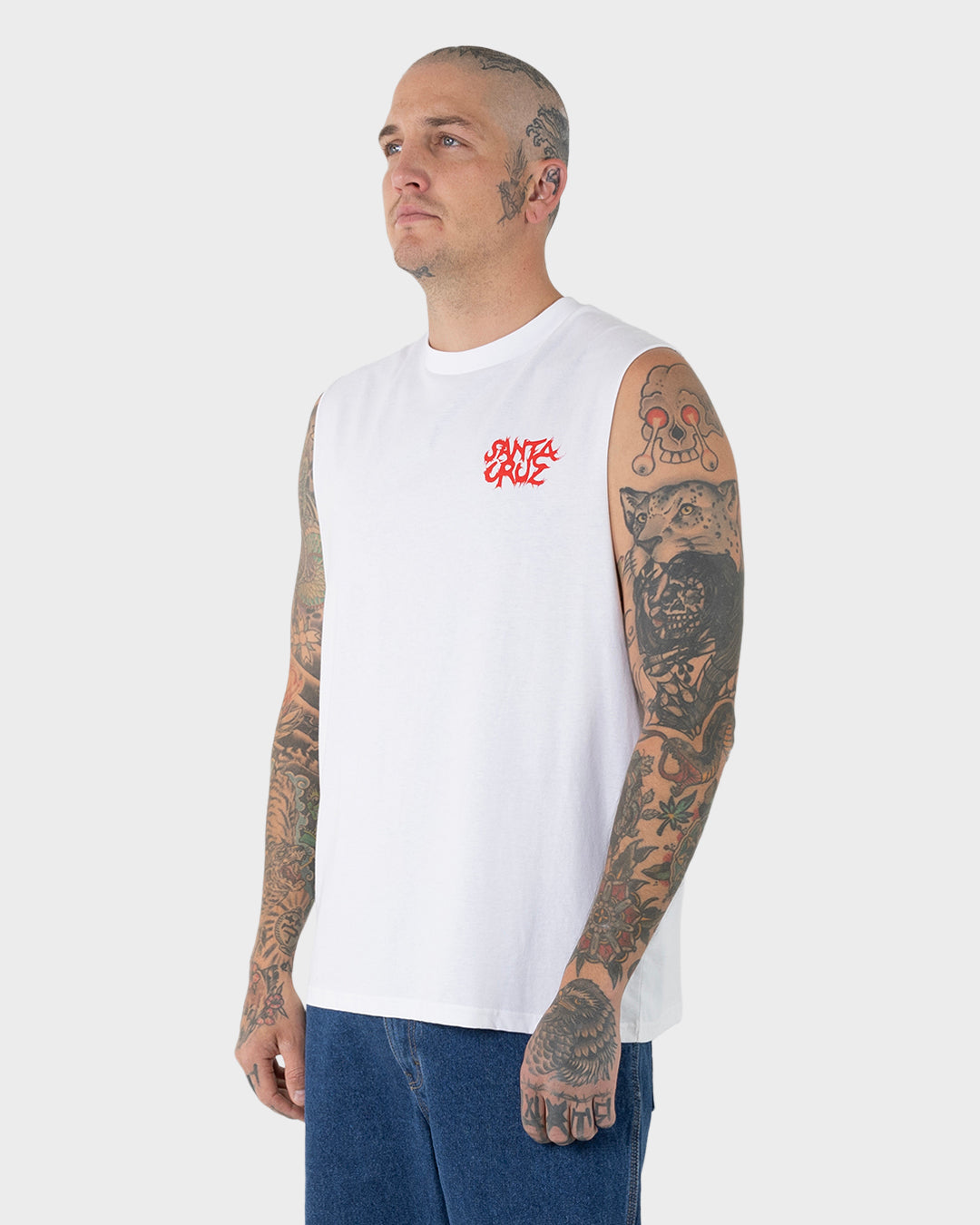 Knox Firepit Men's Muscle T-shirt White