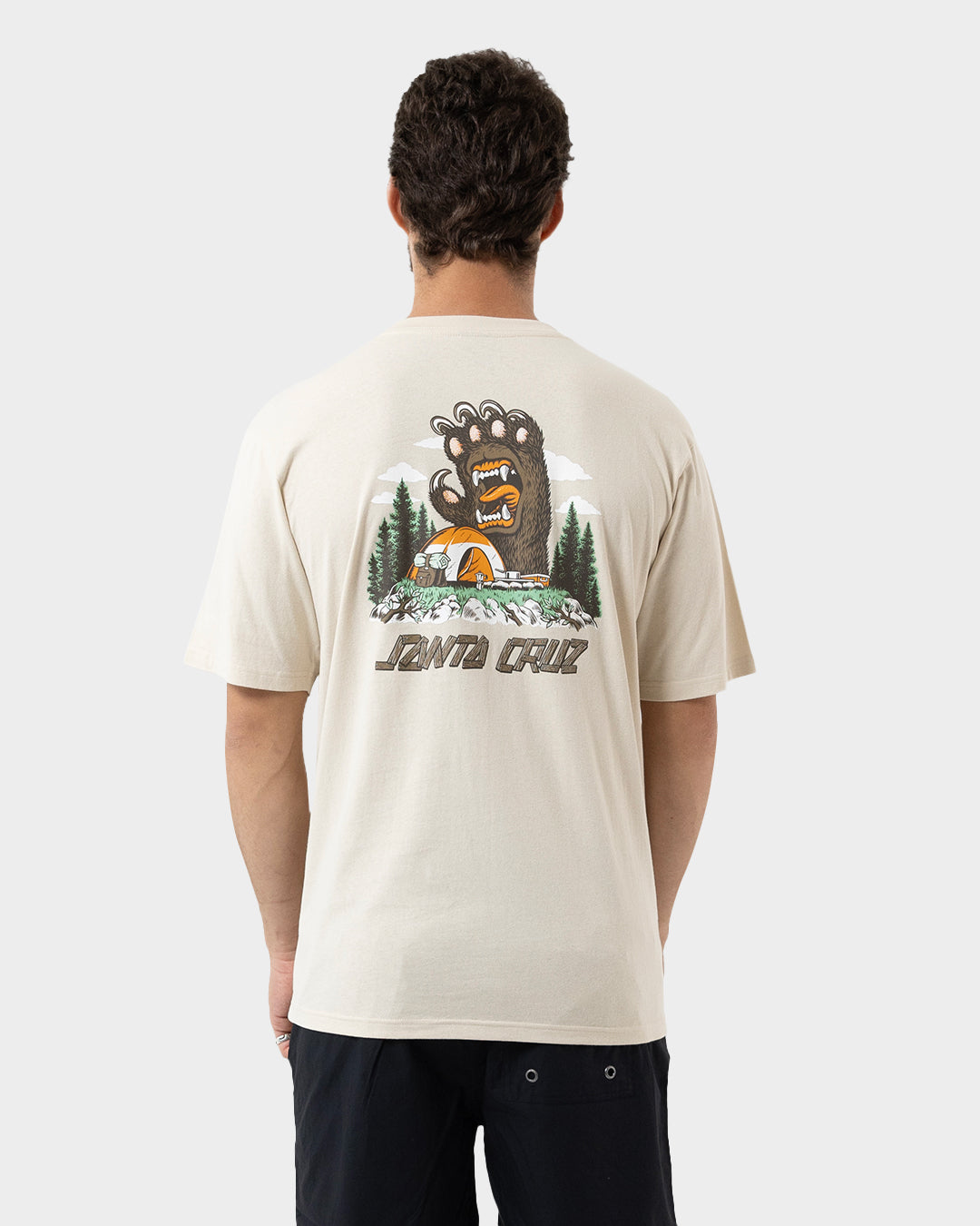 Screaming Grizzly Men's T-shirt Natural