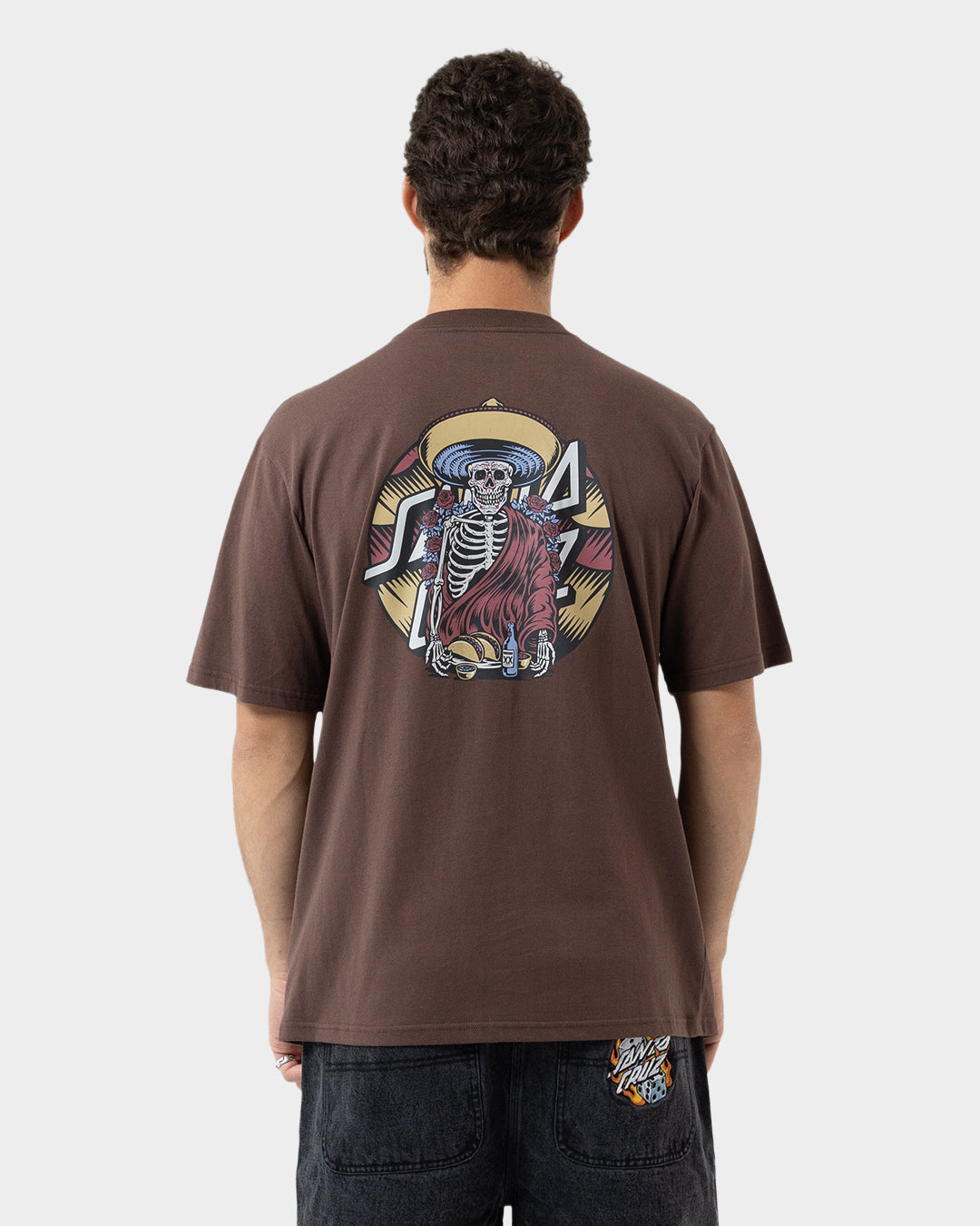 Guzman Dining Dot Men's T-shirt Brown