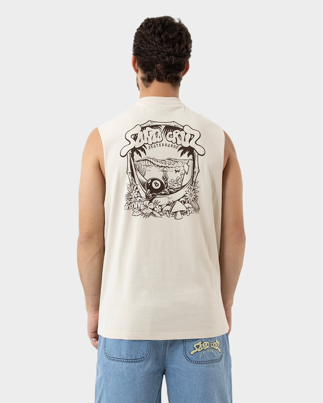 Winkowski 8baller Trip Arch Mono Men's Muscle T-shirt Natural