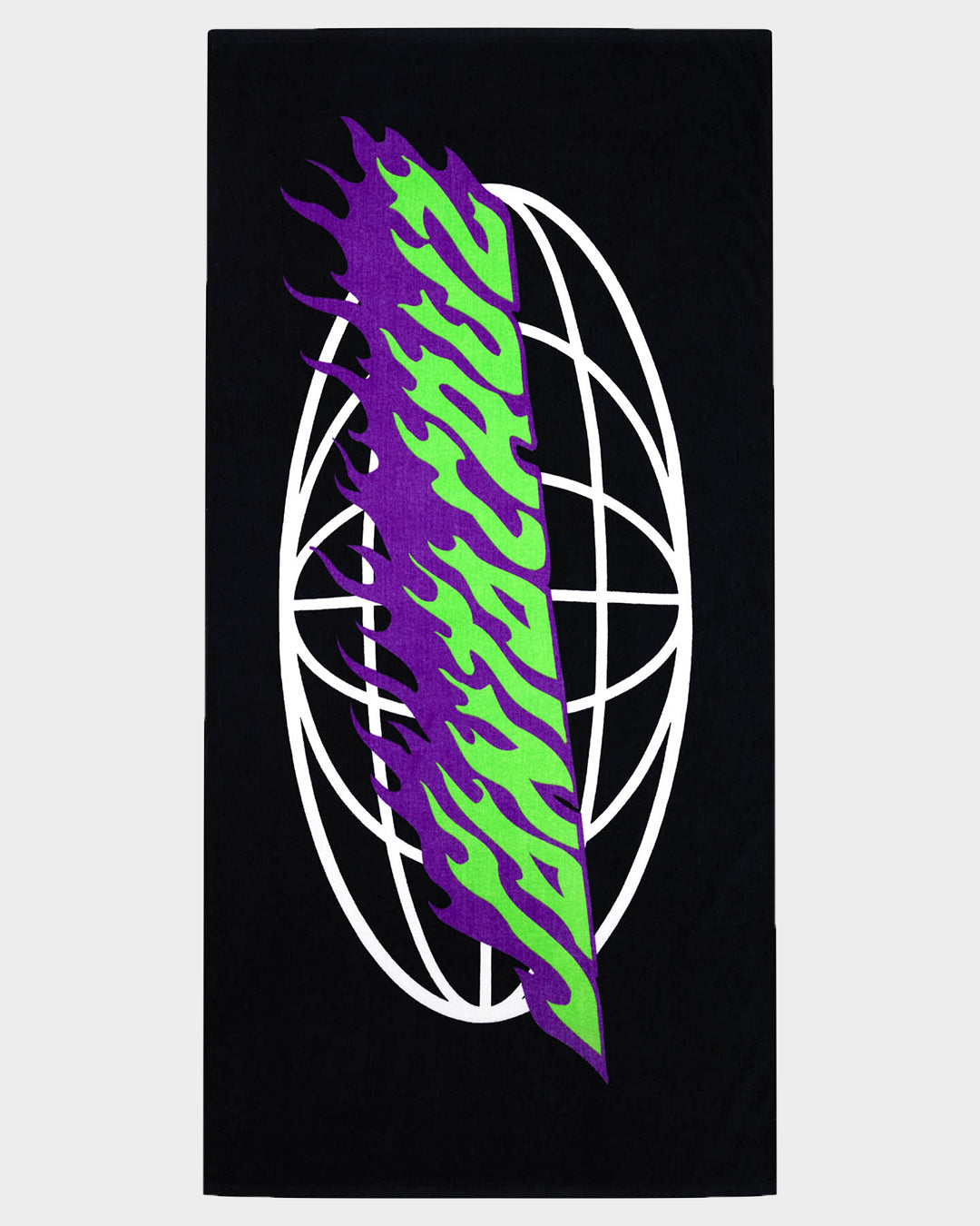 Global Flame Strip Towel Black