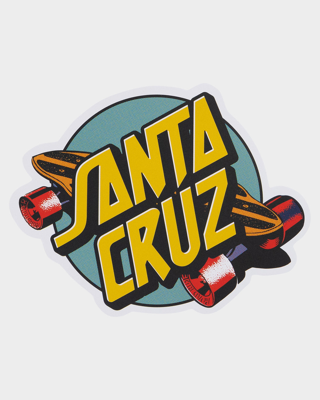 Summer 76 Matte Sticker Yellow – Santa Cruz Skateboards ANZ