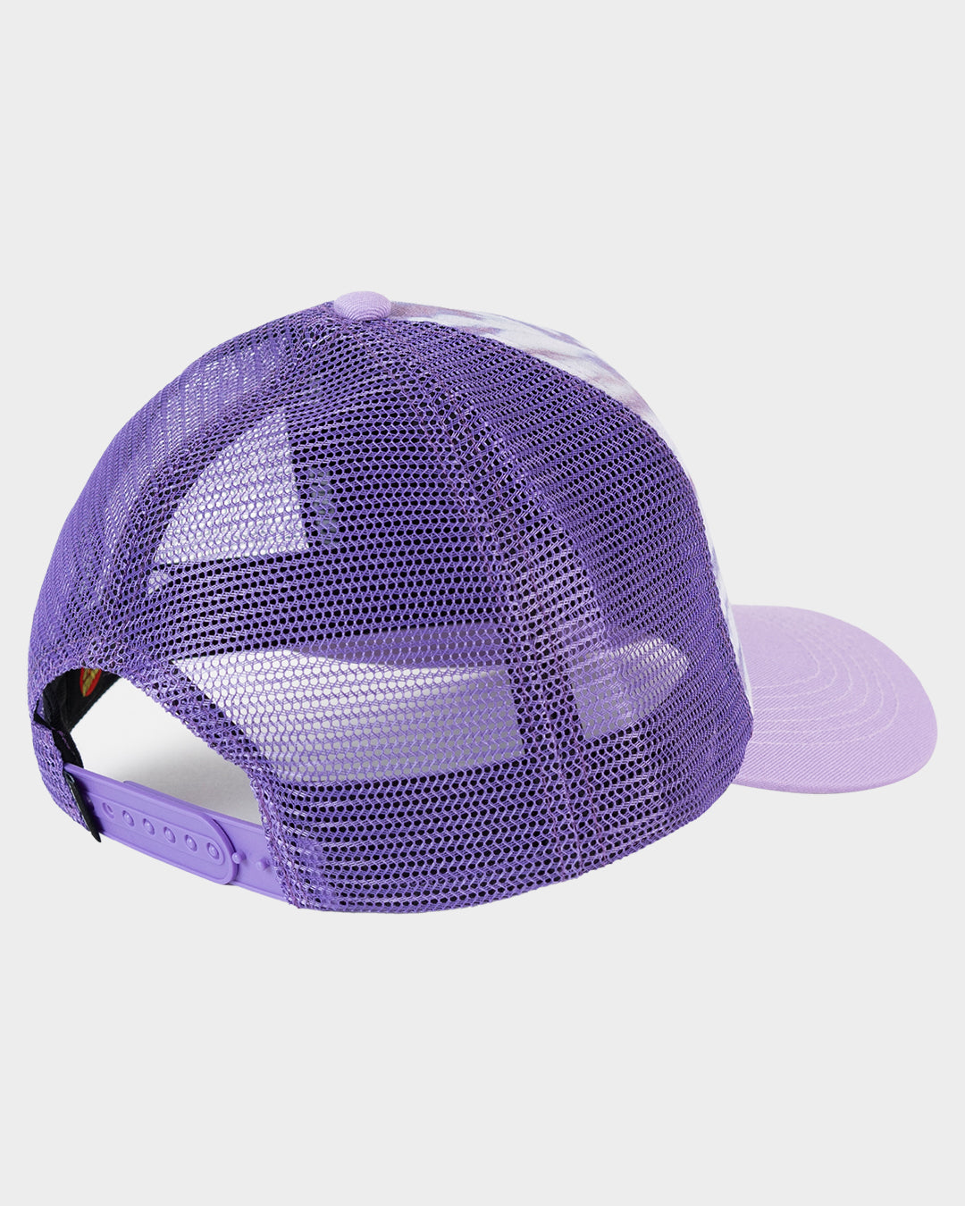 Scrawl Dot Women's Trucker Hat Purple Tie Dye