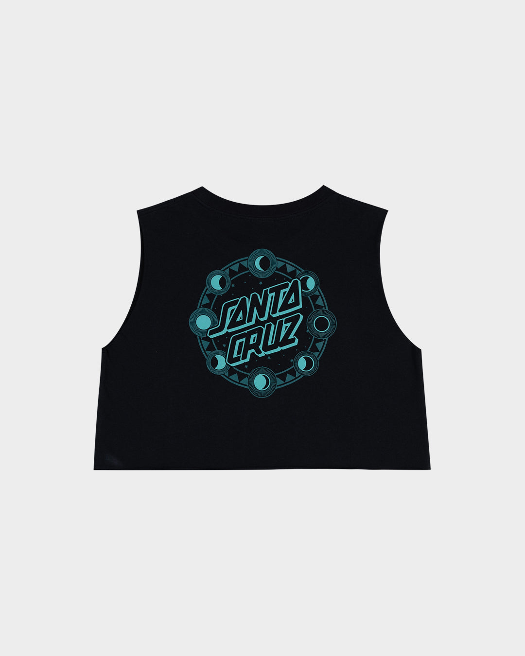 Phase Dot Women's Cropped Muscle T-shirt Off Black