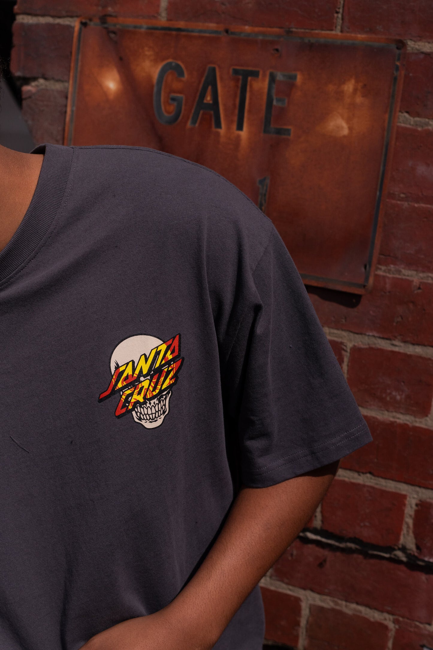 Dressen Rose Crew Three Men's T-Shirt Washed Black