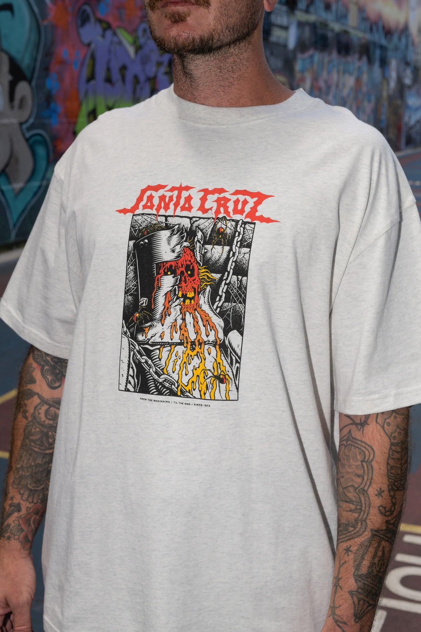 Pace Dungeon Men's Box Fit T-shirt White Marle