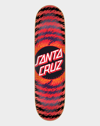 8.5in X 32.2in Flame Ringed Dot 7 Ply Birch Santa Cruz Decks Misc